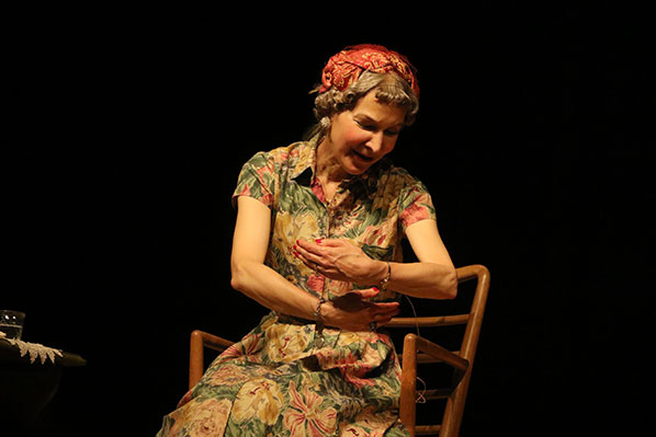 Mamie Doud Eisenhower on stage at the Warren Cultural Center